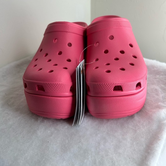Crocs Siren Clog Heeled Platform Womens Size 10 Hyper Pink Barbie  NWT - Picture 2 of 8